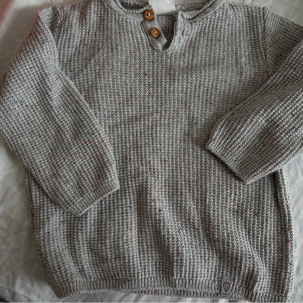 Zara Speckled Gray Kids Sweater